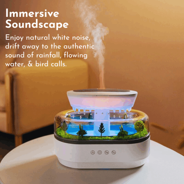 Zen Uchii Rainforest Humidifier | Sound & Aroma Diffuser - Image 4