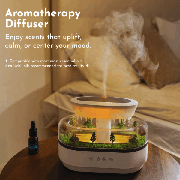 Zen Uchii Rainforest Humidifier | Sound & Aroma Diffuser - Image 5